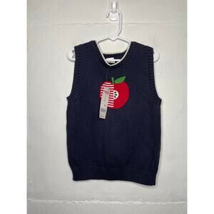 NEW Gymboree Apple Sweater Vest Size 10 100% Cotton